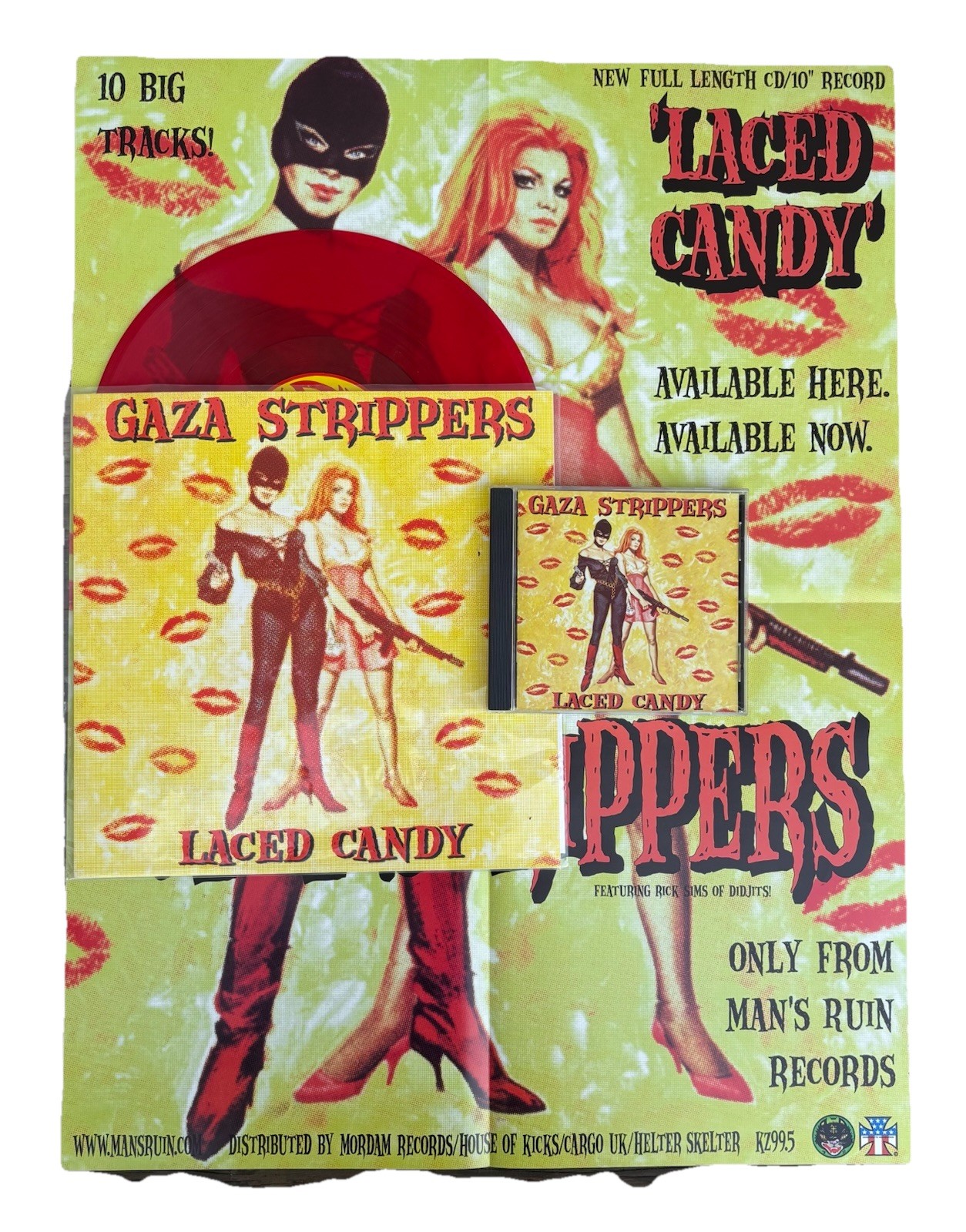 GAZA STRIPPERS Set of 3 Orig CD 10\