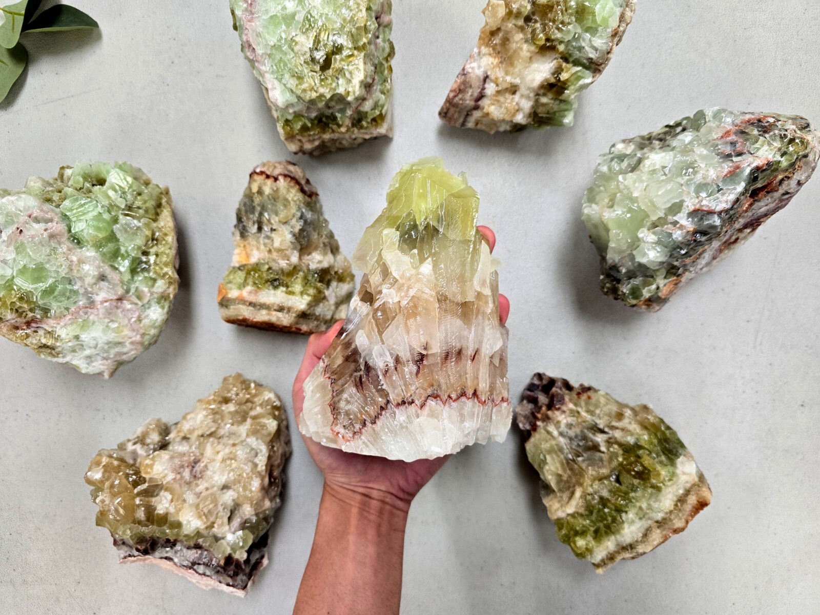 Big Green Calcite Crystal Decorator Pieces Large Raw Rough Healing Display Rocks Big Green Calcite Crystal Decorator Pieces Large Raw Rough Healing Display Rocks