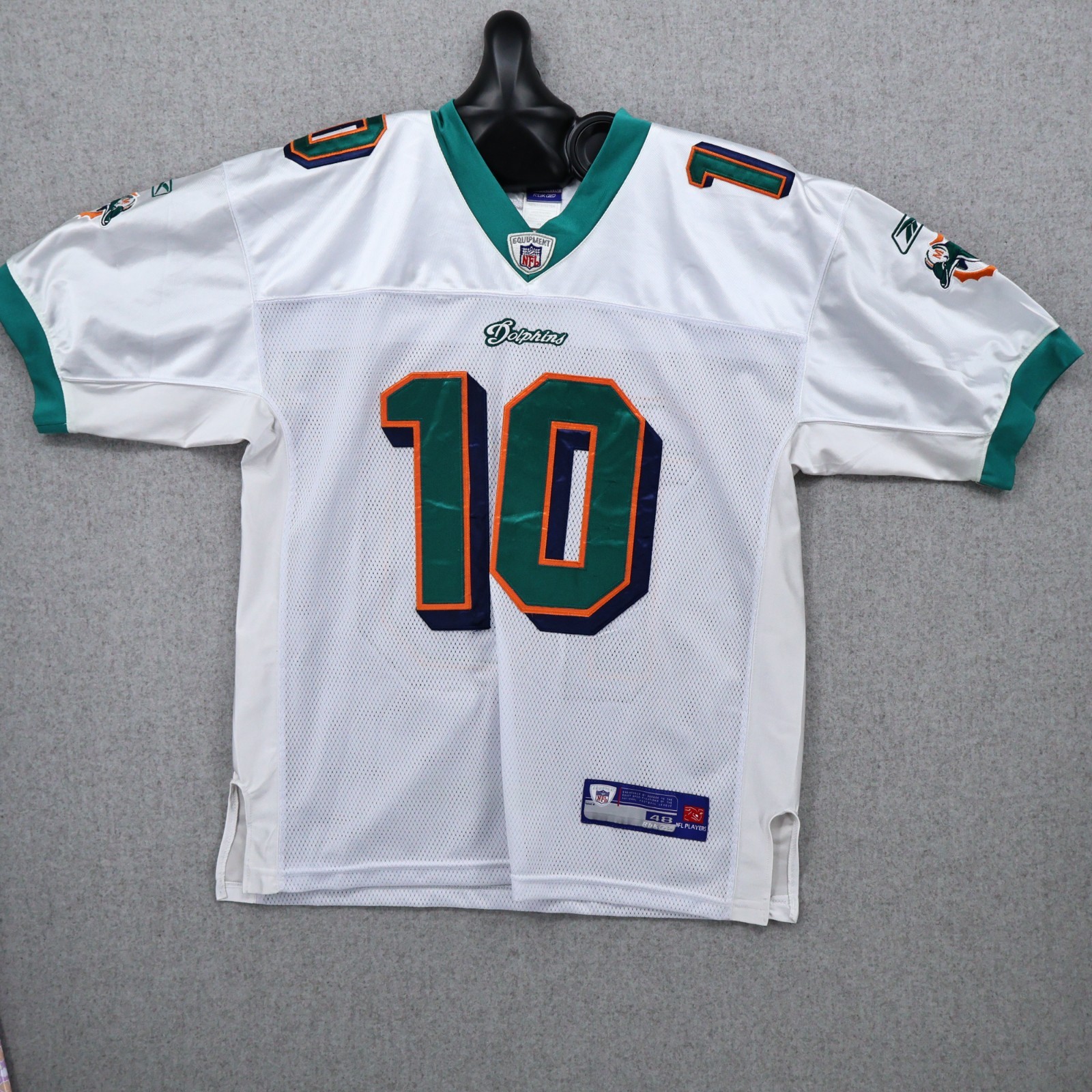 Vintage 2000s Reebok Miami Dolphins Chad Pennington #10 Jersey Men's 48 Vintage 2000s Reebok Miami Dolphins Chad Pennington #10 Jersey Men's 48