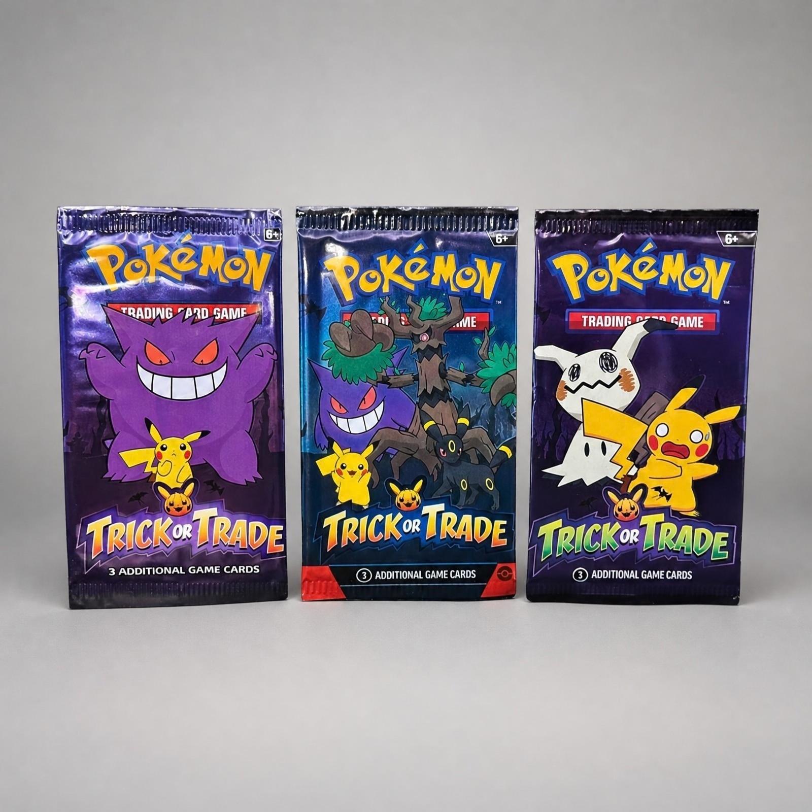 3 Pack Bundle Pokemon TCG Trick or Trade 22 23 24  Halloween  Booster Packs