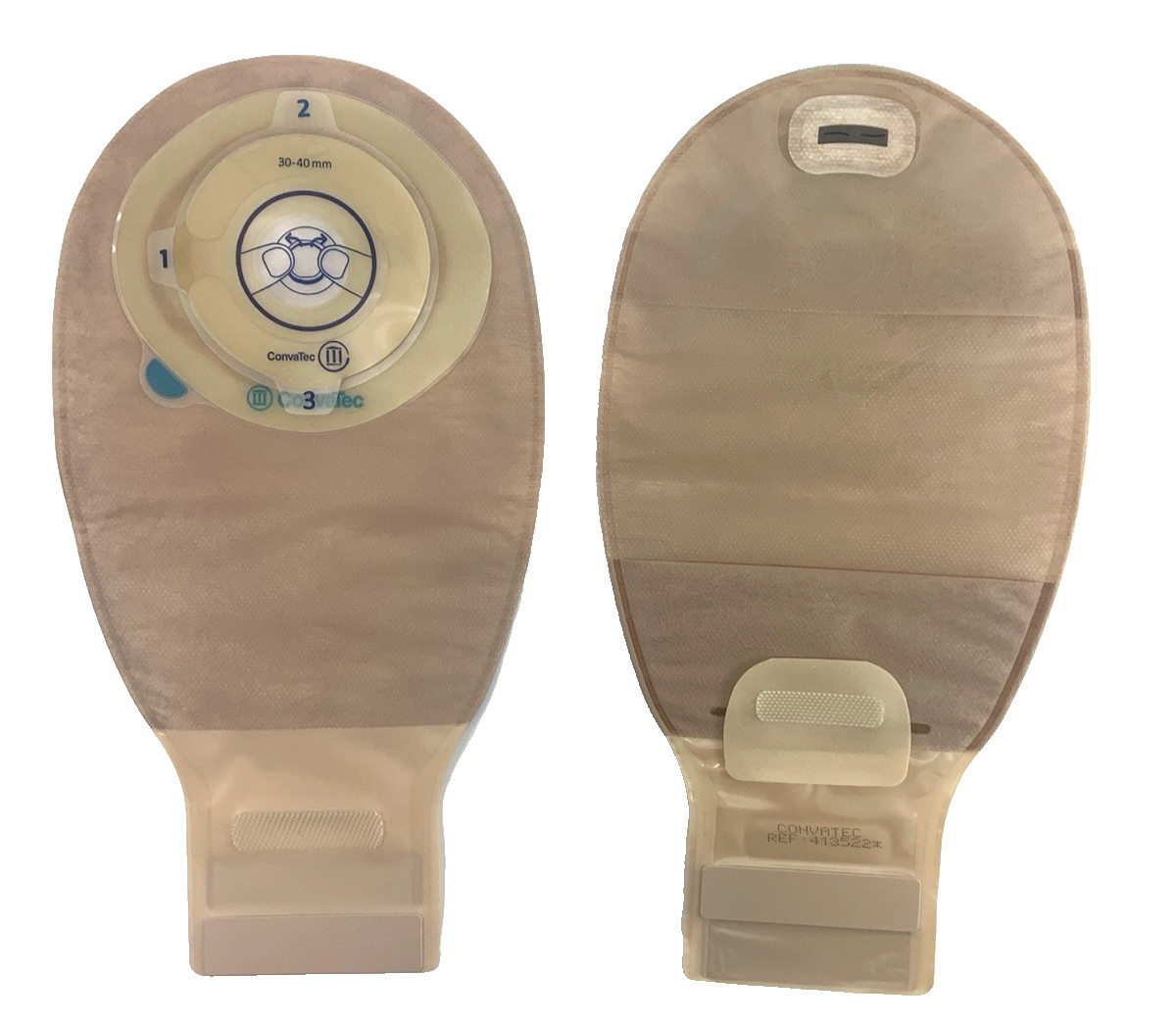 10 Ct ConvaTec 413522 1-Pc Drainable Pouches 1-3/16 10 Ct ConvaTec 413522 1-Pc Drainable Pouches 1-3/16