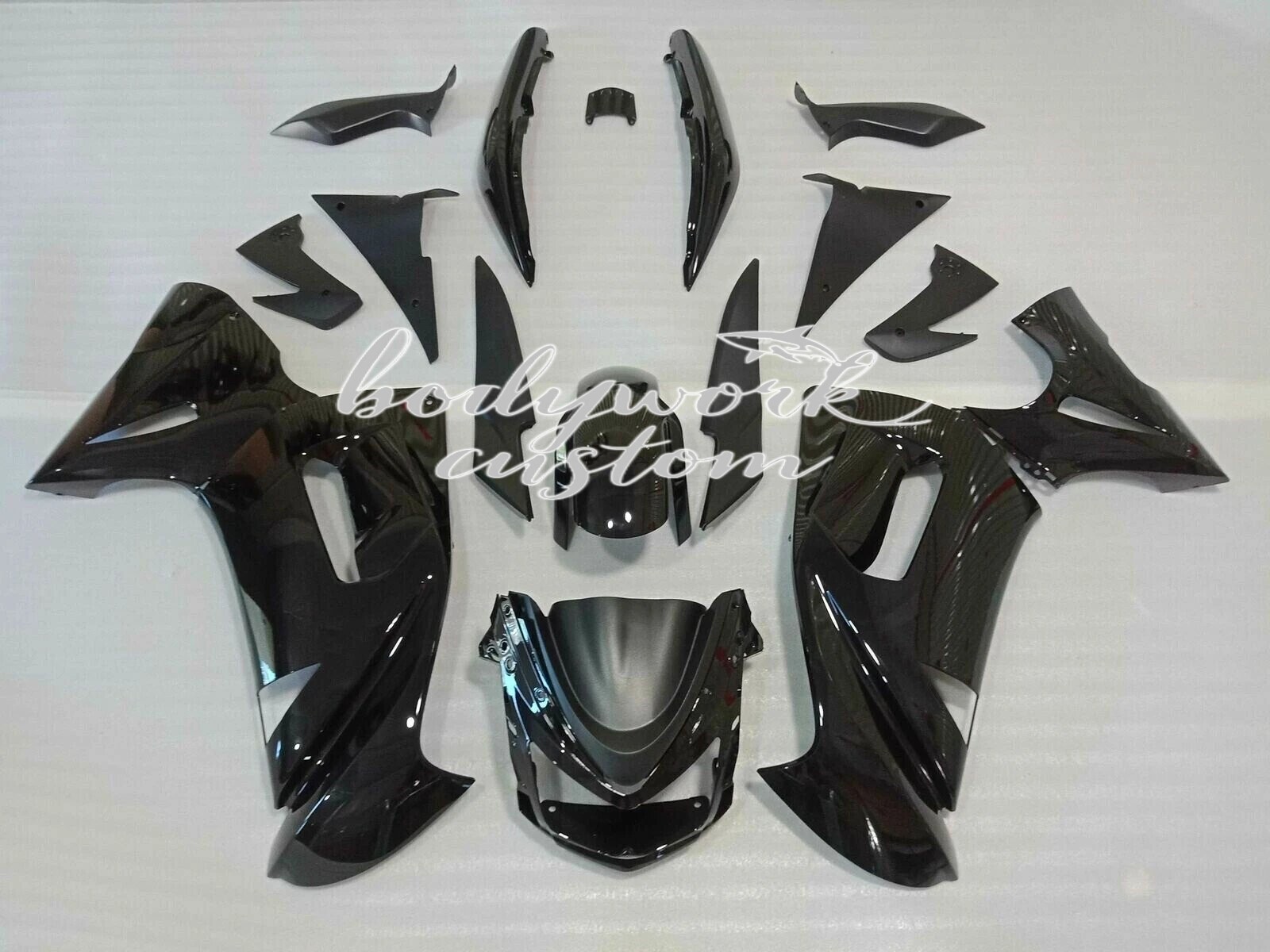 Vivid Black ABS Fairing Kit For Kawasaki Ninja 650R EX650 2006-2008 07 Body Work Vivid Black ABS Fairing Kit For Kawasaki Ninja 650R EX650 2006-2008 07 Body Work
