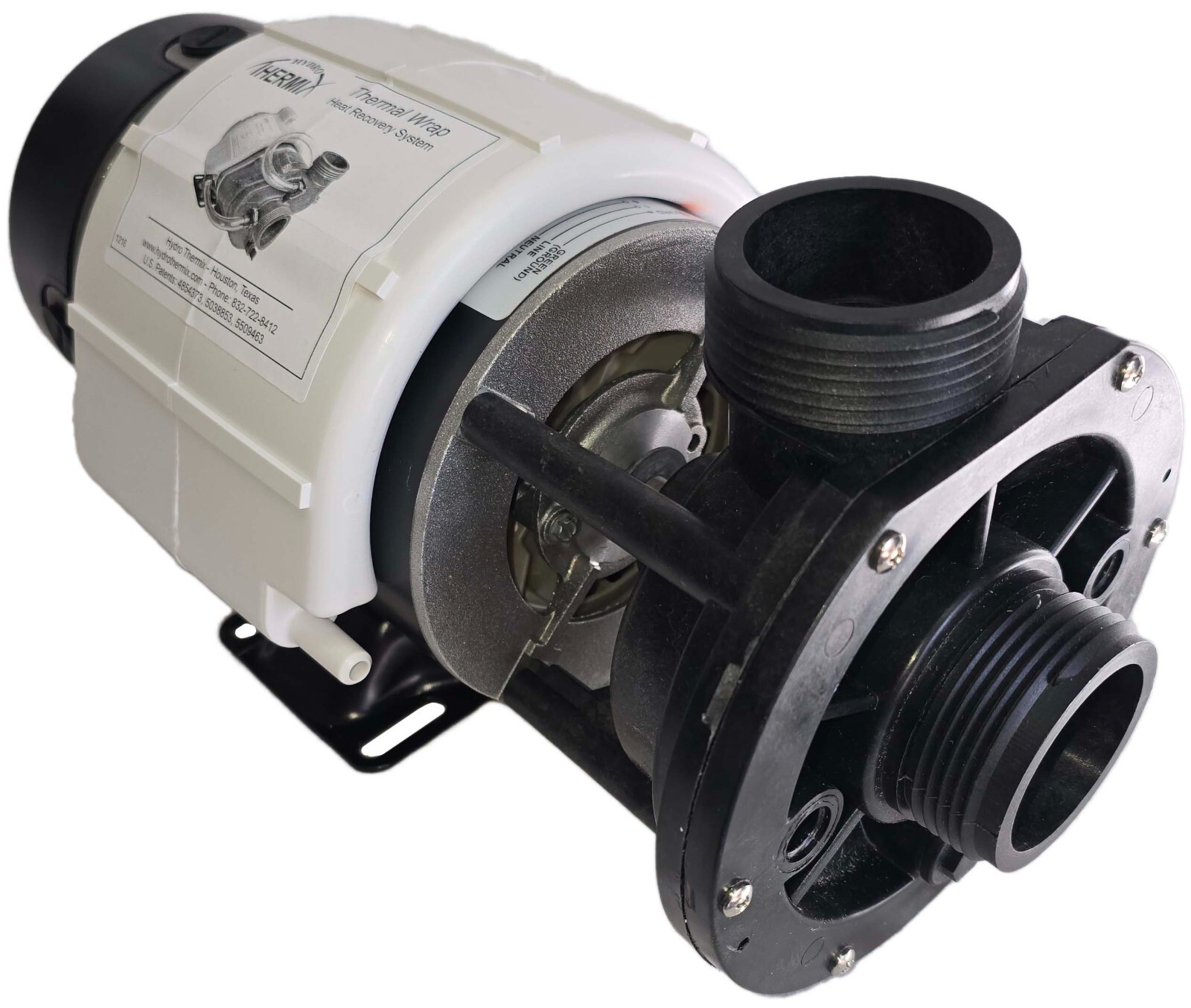 Softub Pump: 1.5HP (SPL) 12 Amps, 1 Speed with Thermal Wrap (replaces coil wrap)