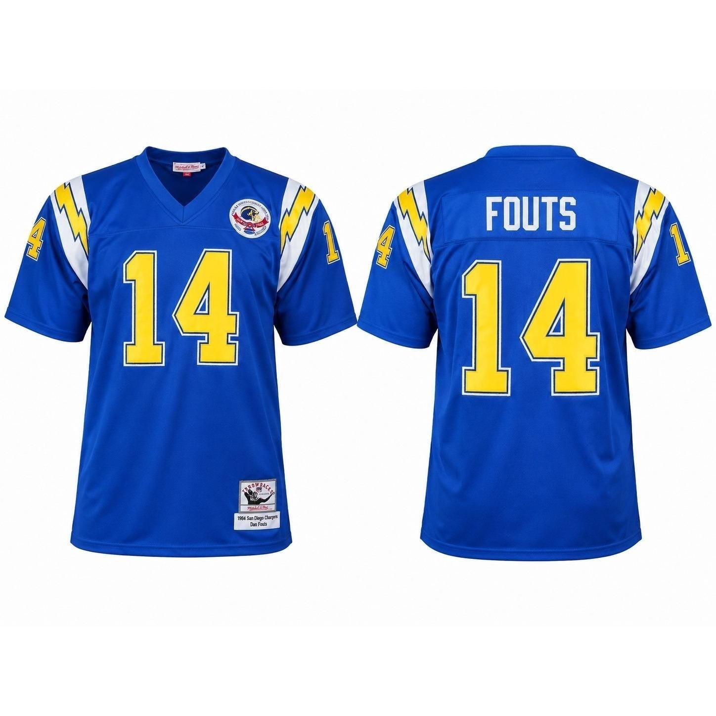 Vintage 1984 Mitchell & Ness San Diego Chargers Dan Fouts #14 Jersey Size 54