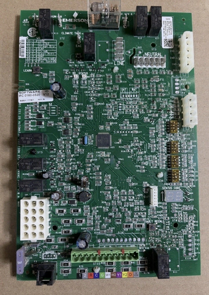 Emerson IFC 0160-0320 V12 Control Board PCB 5001 7757 Emerson IFC 0160-0320 V12 Control Board PCB 5001 7757