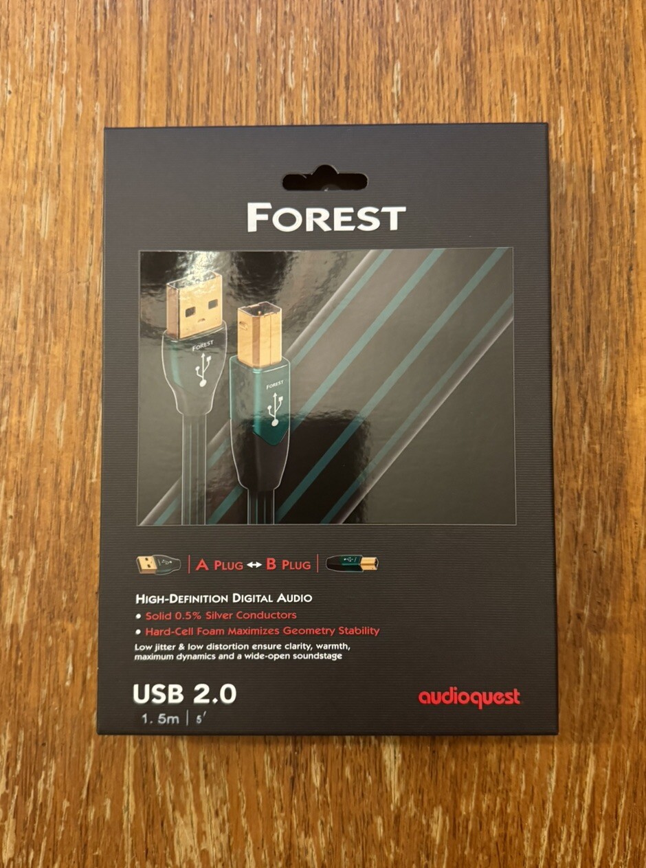 AudioQuest Forest USB-A to USB-B Digital Audio Cable - 1.5m AudioQuest Forest USB-A to USB-B Digital Audio Cable - 1.5m