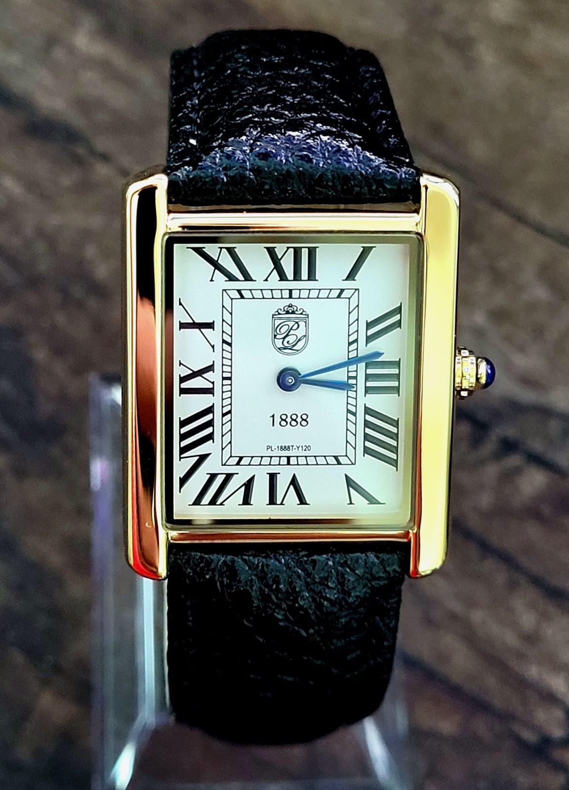 Swiss Inspired Mens Watch Pierre Lucerne Gold Tank In Box