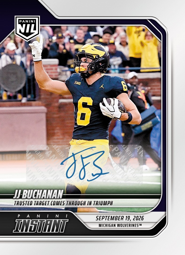 JJ Buchanan 2026 Panini Instant NIL College Football #3-JJB /99 Auto PRE SALE