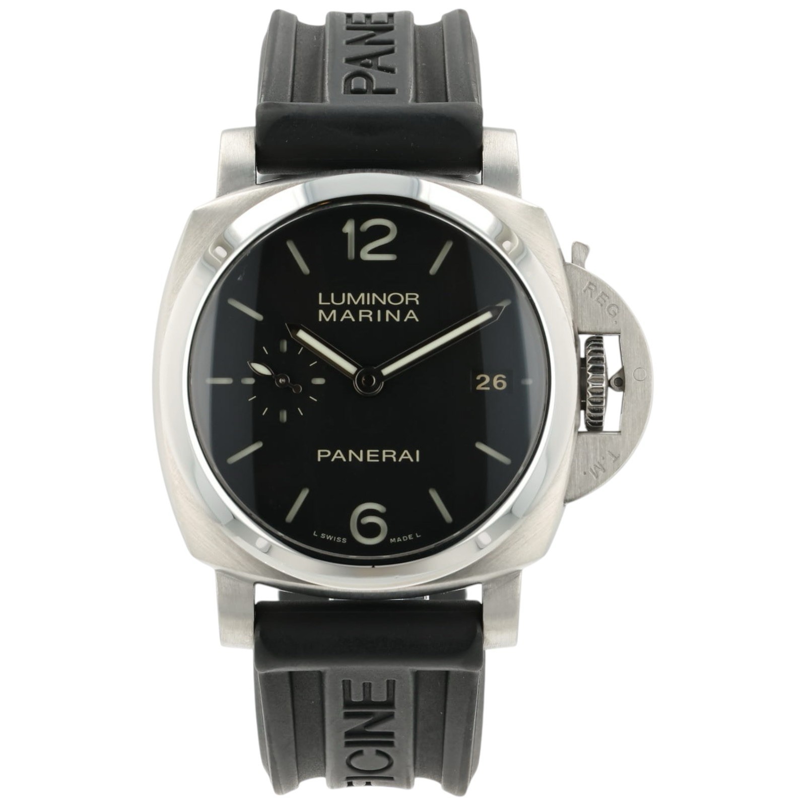 Panerai Luminor Marina Black Dial Stainless Steel 42mm Automatic Mens PAM00392