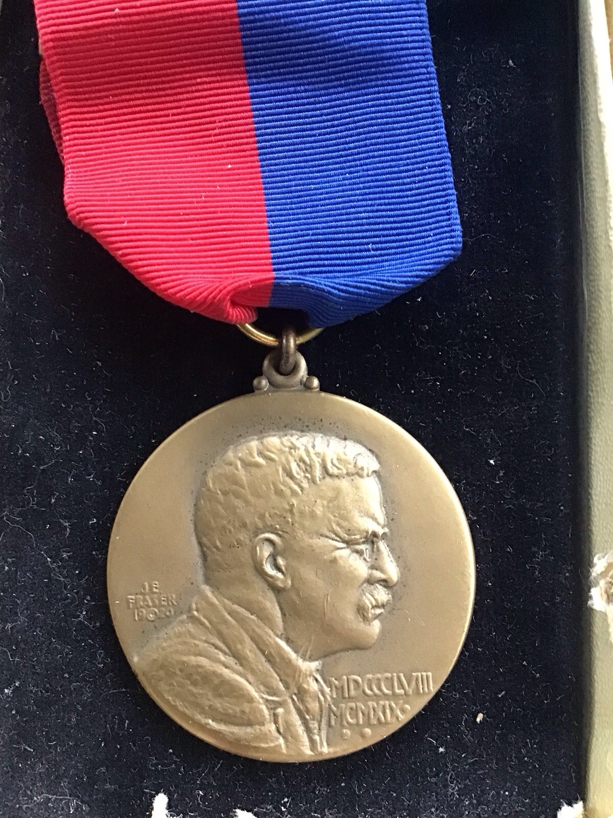 1920 Theodore Roosevelt Memorial Association Founders Medal JE Fraser Boxed TR