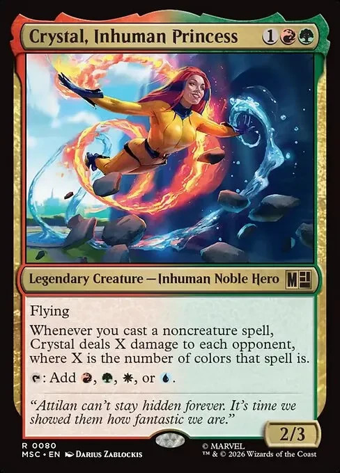 Crystal, Inhuman Princess – Four-Color Spellslinger Commander Deck