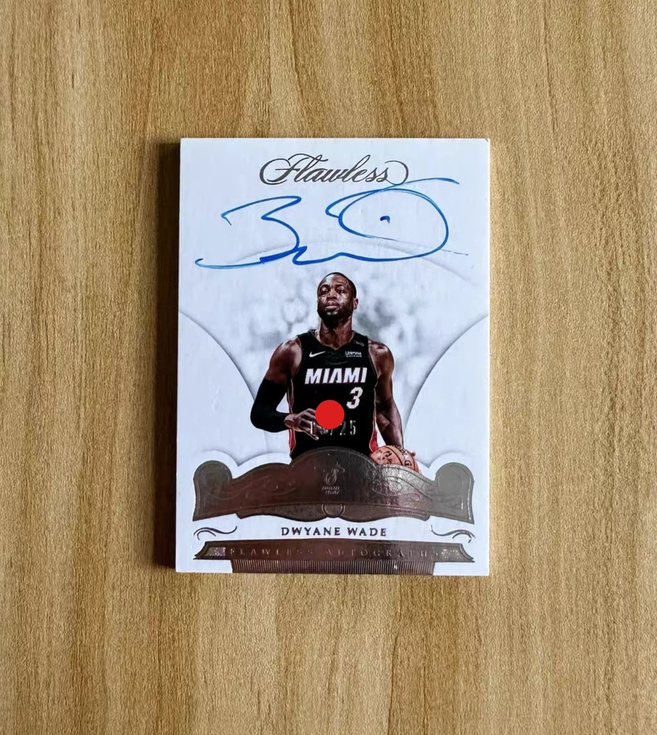 2017-18 Panini Flawless Dwyane Wade Auto /25 Heat #FA-DWD