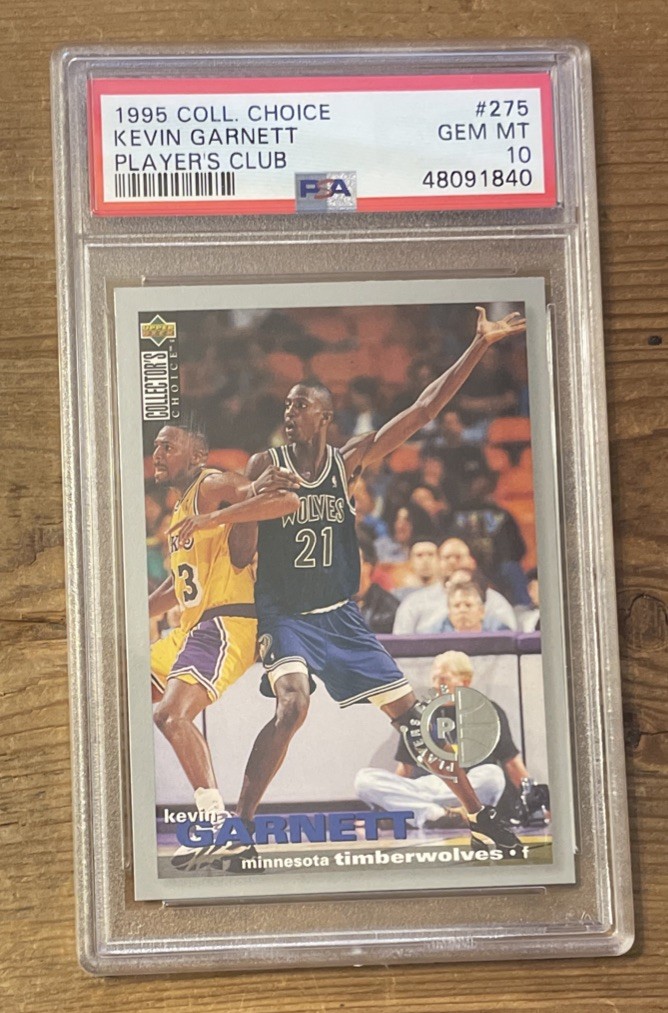 1995-96 Upper Deck Collector's Choice Players Club Kevin Garnett PSA 10 Rookie