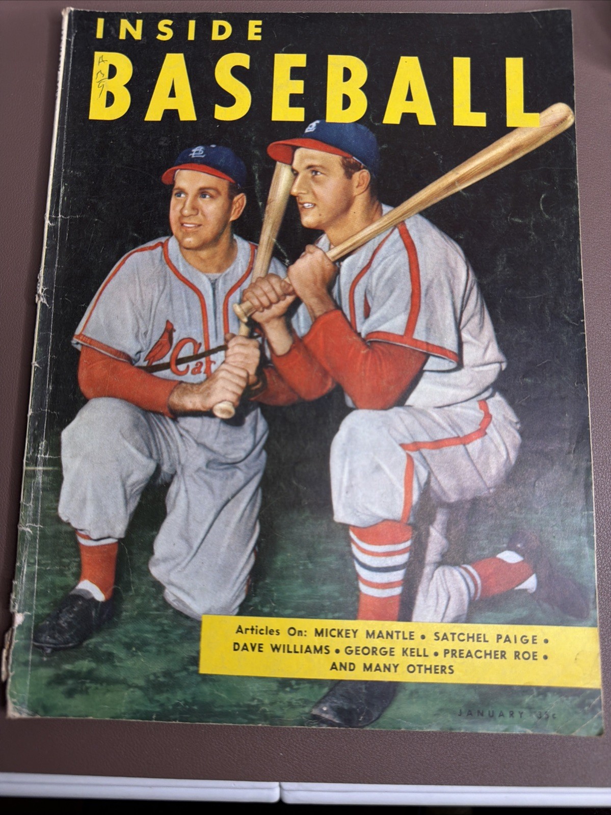 January 1953 Inside Baseball Magazine - Stan Musial