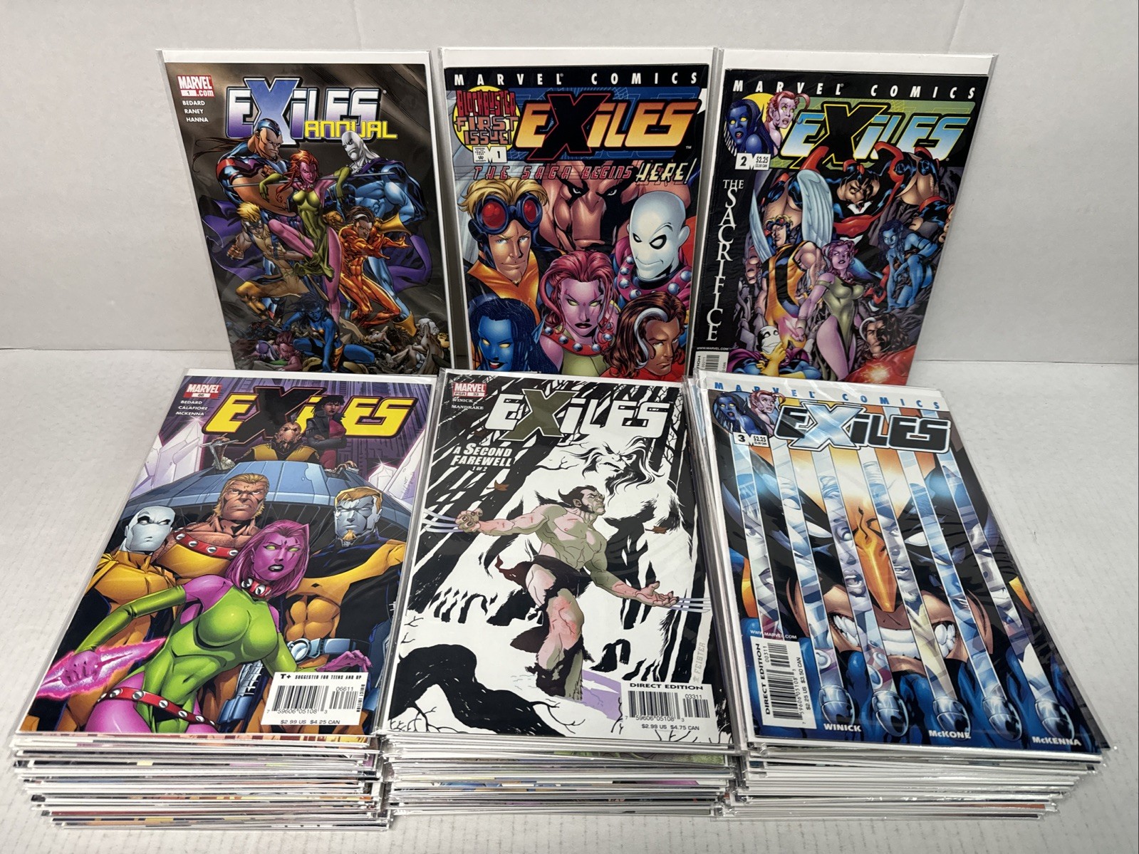 EXILES #1-100 + Annual Complete Set Volume 1 Marvel Comics 2001 Key Issues EXILES #1-100 + Annual Complete Set Volume 1 Marvel Comics 2001 Key Issues