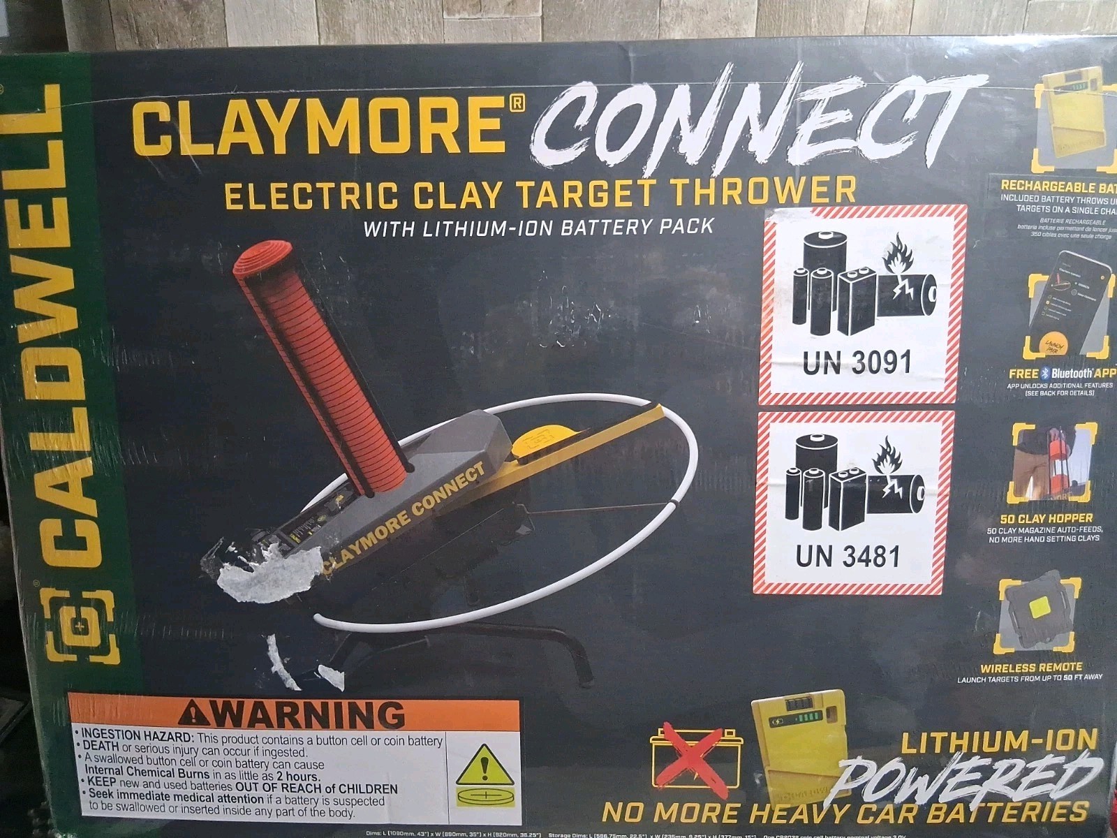 New Caldwell Claymore Connect Electronic Clay/Skeet Target Thrower 1264772 New Caldwell Claymore Connect Electronic Clay/Skeet Target Thrower 1264772