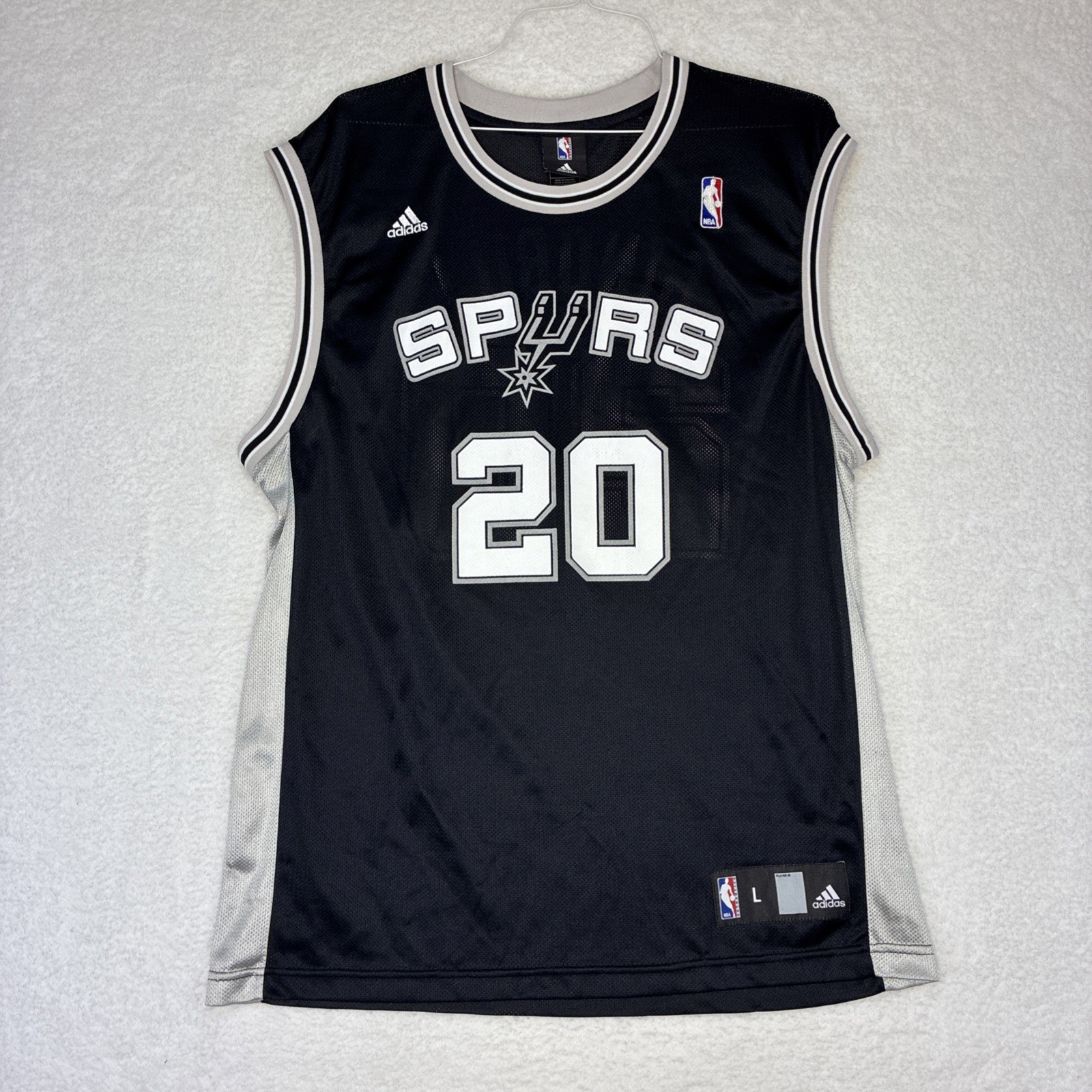 Vintage Adidas NBA San Antonio Spurs Manu Ginobili #20 Swingman Jersey Men\'s L Vintage Adidas NBA San Antonio Spurs Manu Ginobili #20 Swingman Jersey Men\'s L