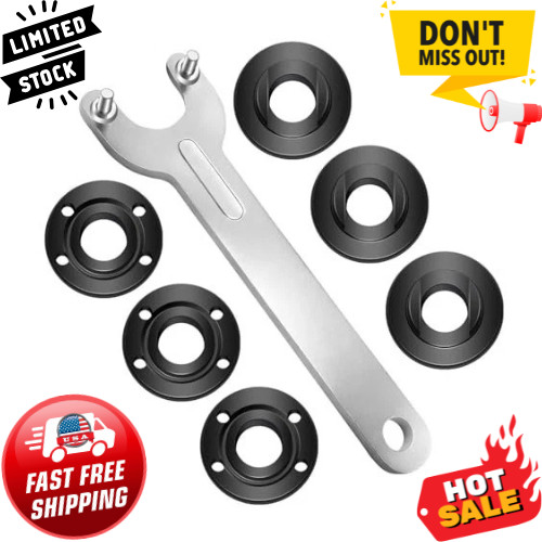 7PCS Angle Grinder Nut & Wrench Kit, Premium 5/8-11 Thread Flange Metal Lock Nut 7PCS Angle Grinder Nut & Wrench Kit, Premium 5/8-11 Thread Flange Metal Lock Nut