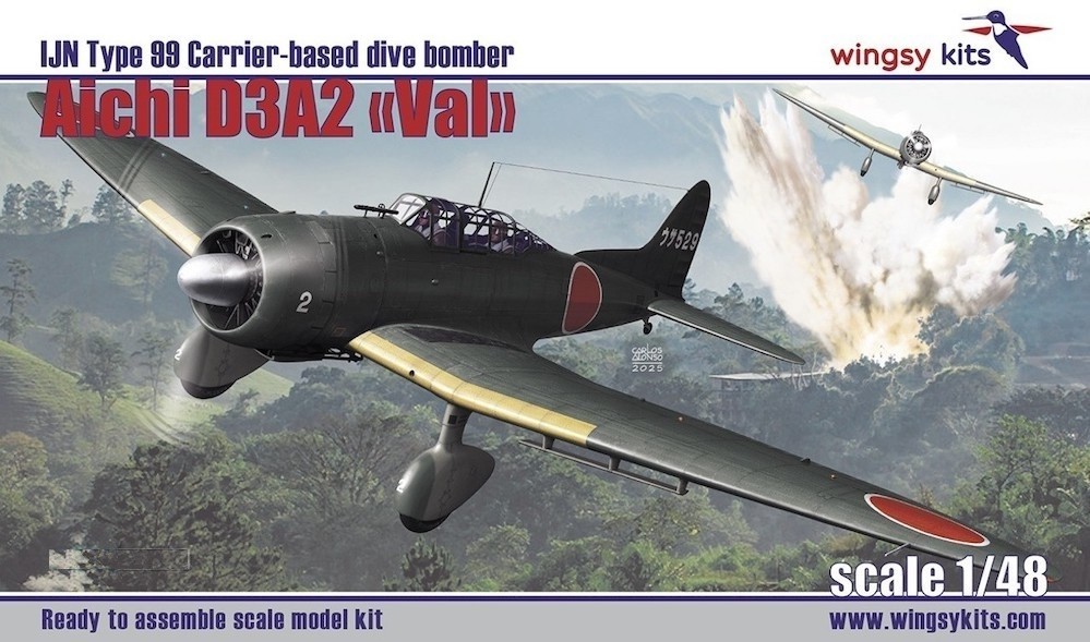 Aichi D3A2 “Val” - IJN Type 99 Carrier-based dive bomber 1/48 Wingsy Kits D5-13