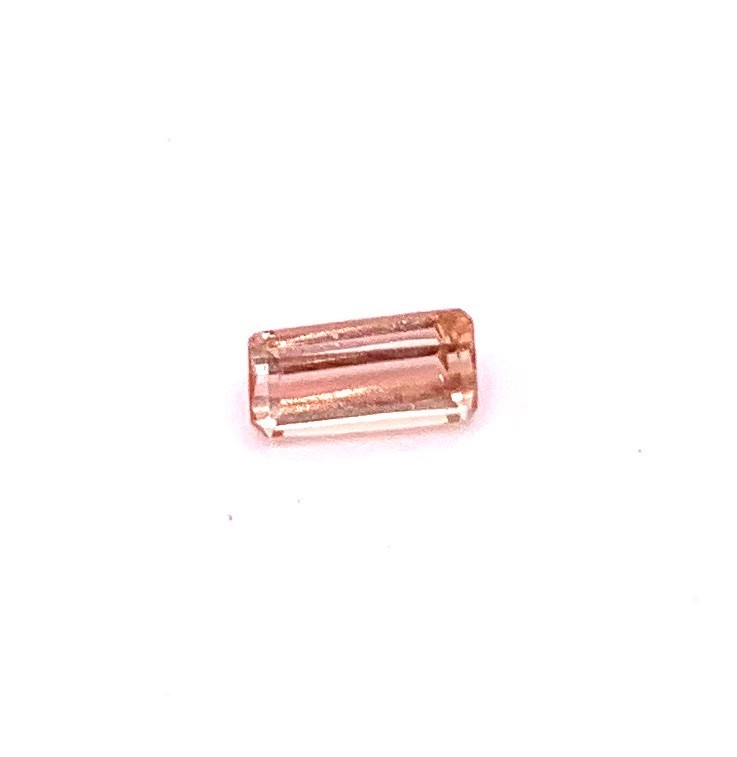 Imperial Topaz 0.71 Ct IF Emerald Cut Pink Peach Natural Brazil I220 Imperial Topaz 0.71 Ct IF Emerald Cut Pink Peach Natural Brazil I220