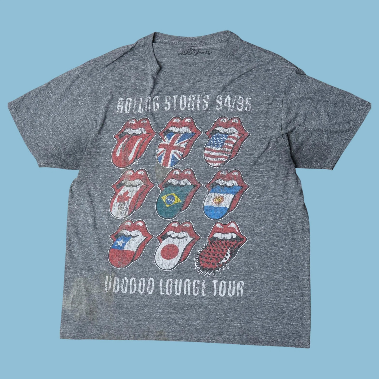 Vintage Rolling Stones 90s Voodoo Lounge Tour T-Shirt - XL Vintage Rolling Stones 90s Voodoo Lounge Tour T-Shirt - XL
