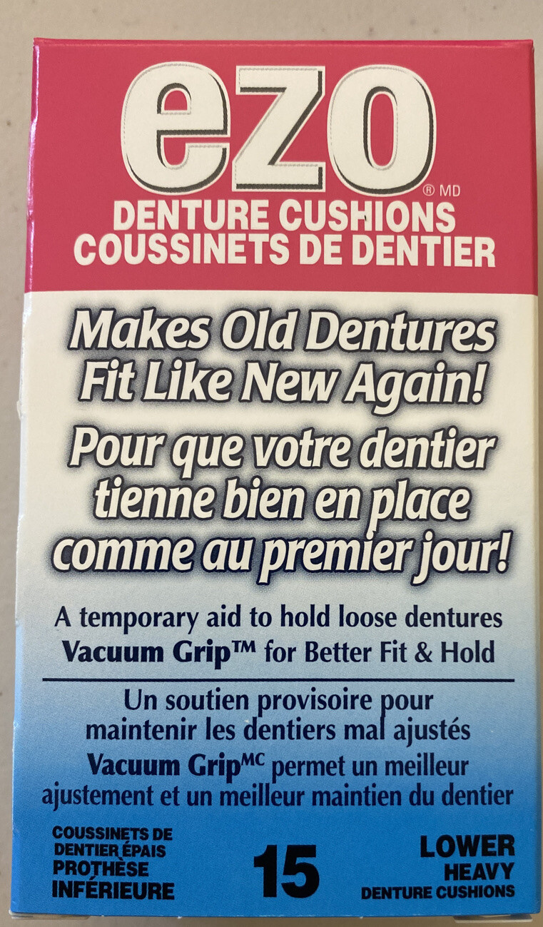 Ezo Denture Cushions one box of 15 Lower Heavy New (last Chance To Buy) Ezo Denture Cushions one box of 15 Lower Heavy New (last Chance To Buy)