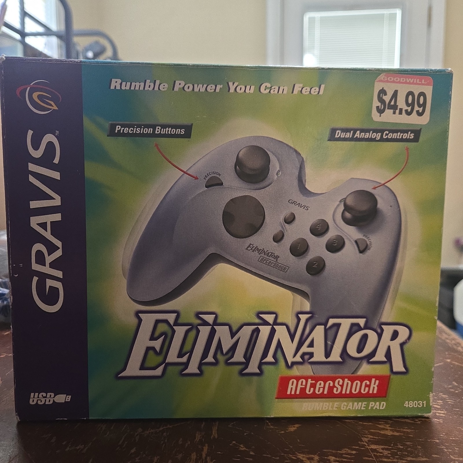 Rare Gravis Eliminator AfterShock PC MAC Gaming Controller Rare Gravis Eliminator AfterShock PC MAC Gaming Controller