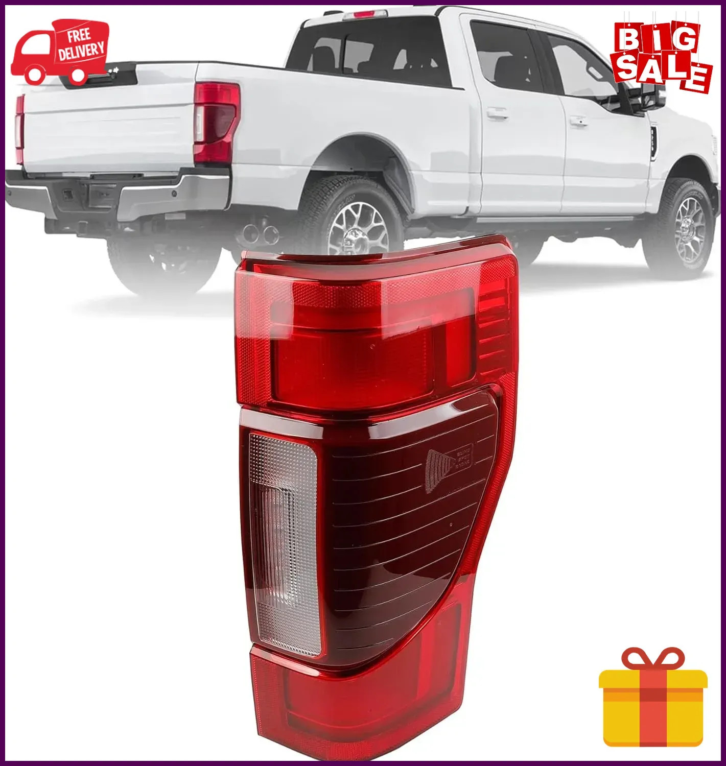 Right Passenger Side LED Tail Light Assembly for 2020-2022 Ford F250 F350 F450 B Right Passenger Side LED Tail Light Assembly for 2020-2022 Ford F250 F350 F450 B
