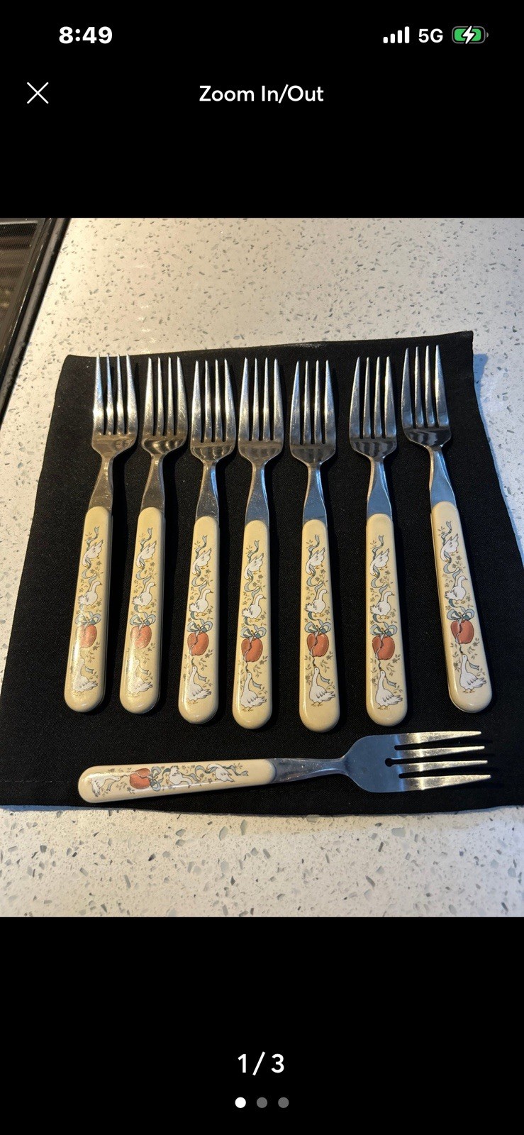 Vintage Marmalade Goose Flatware 7Forks + 1 Extra Vintage Marmalade Goose Flatware 7Forks + 1 Extra