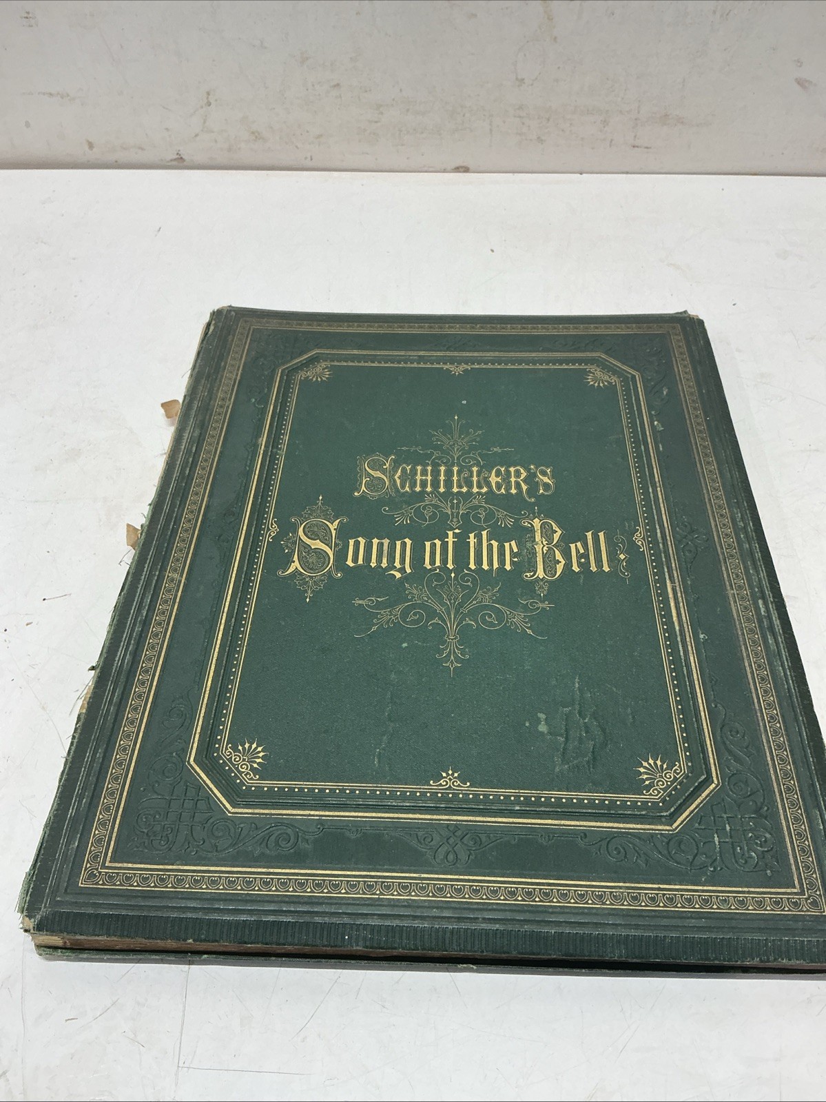 1873 Schiller\'s Song of The Bell Friedrich Schiller Stroefer&Kirchner 10.5x13.5”