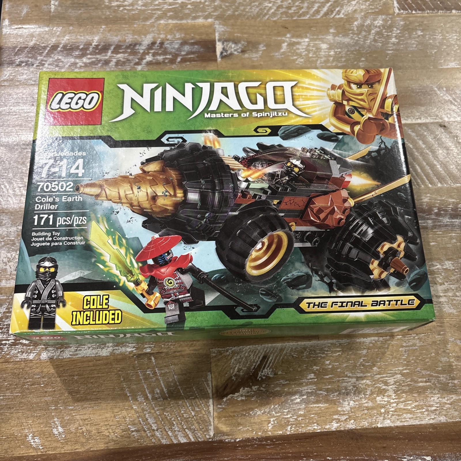 LEGO NINJAGO 70502 Cole\'s Earth Driller 171pcs The Final Battle, Cole Included LEGO NINJAGO 70502 Cole\'s Earth Driller 171pcs The Final Battle, Cole Included