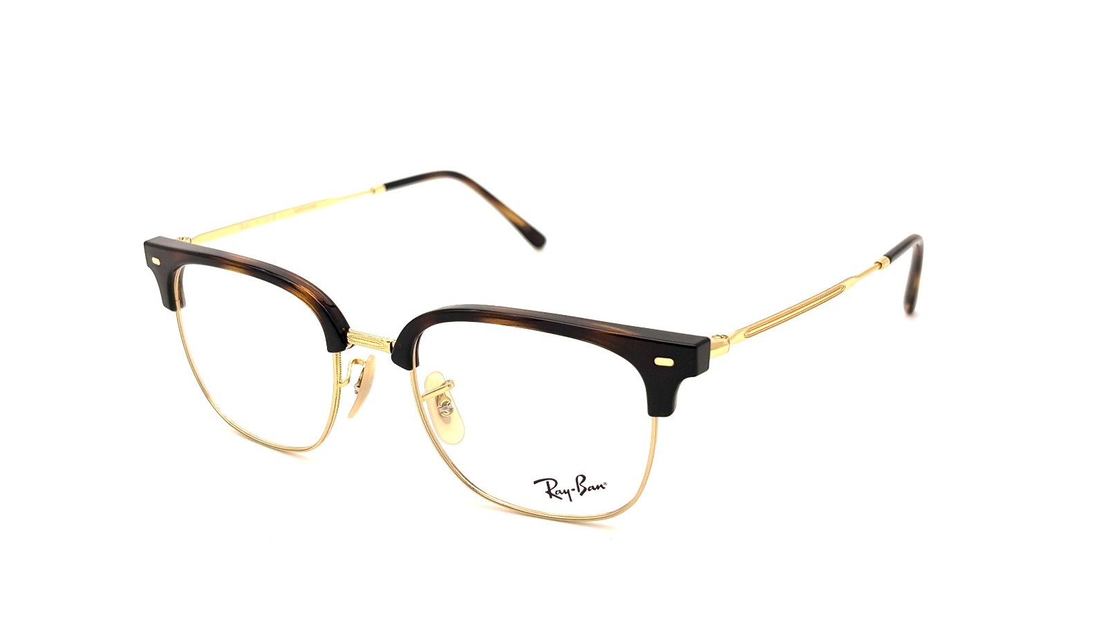 Ray Ban NEW CLUBMASTER 2012 Havana Gold / Clear Lens 51mm Eyeglasses RX7216