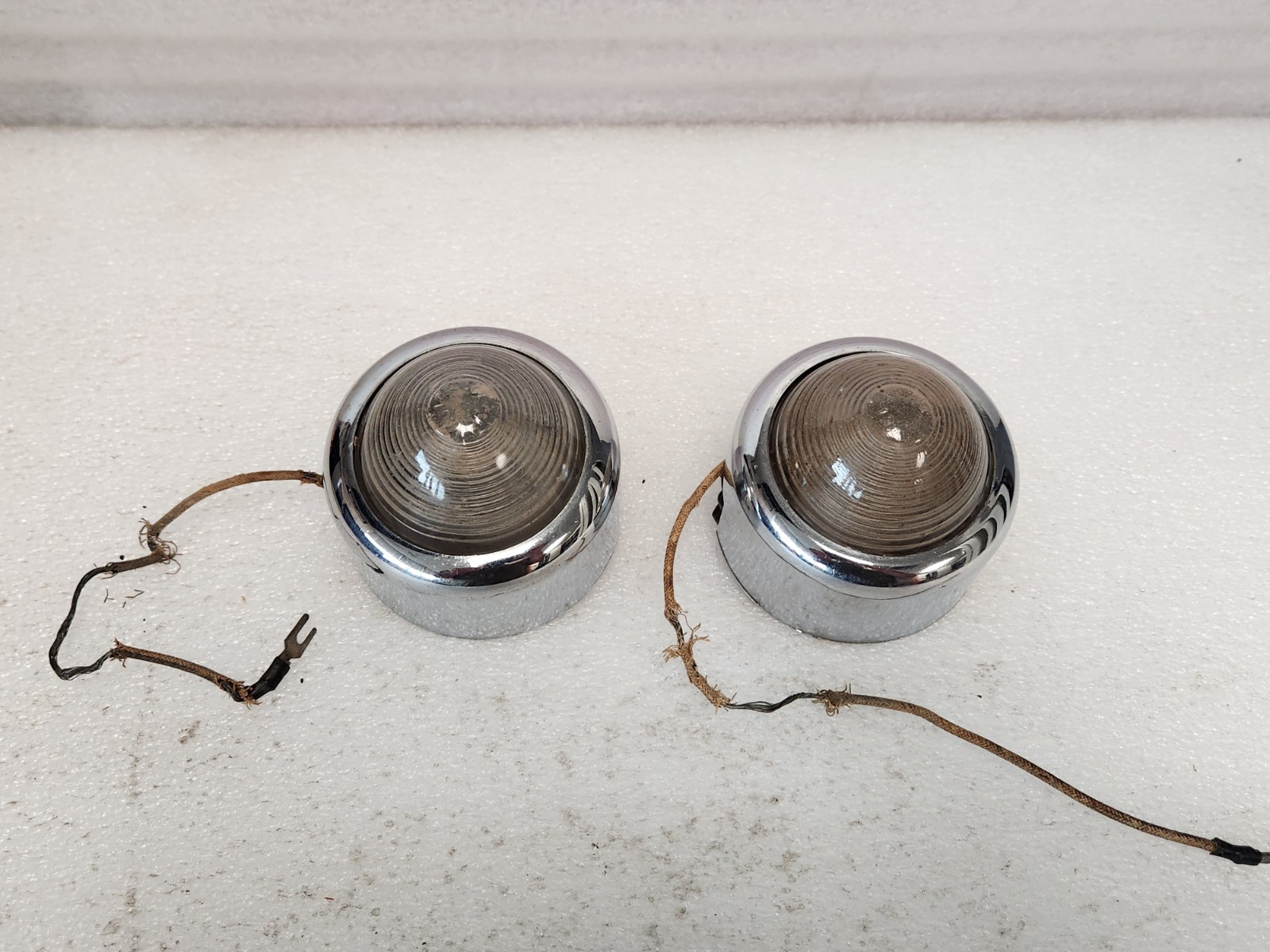Vintage 1949 1950 Pontiac Oldsmobile Cadillac F-19 Guide backup lights Pair OEM Vintage 1949 1950 Pontiac Oldsmobile Cadillac F-19 Guide backup lights Pair OEM