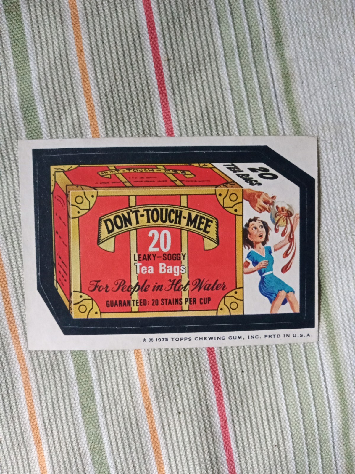 Rare1975 Topps Set-Break Wacky Packages Series Don\'t-Touch-Me Rare1975 Topps Set-Break Wacky Packages Series Don\'t-Touch-Me