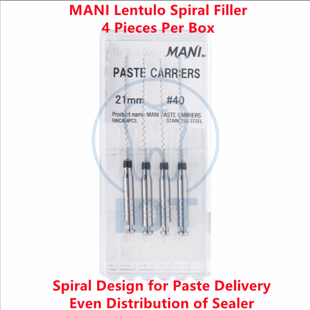 MANI Lentulo Spiral Filler 4pcs Root Canal Paste Carrier 21mm 25mm