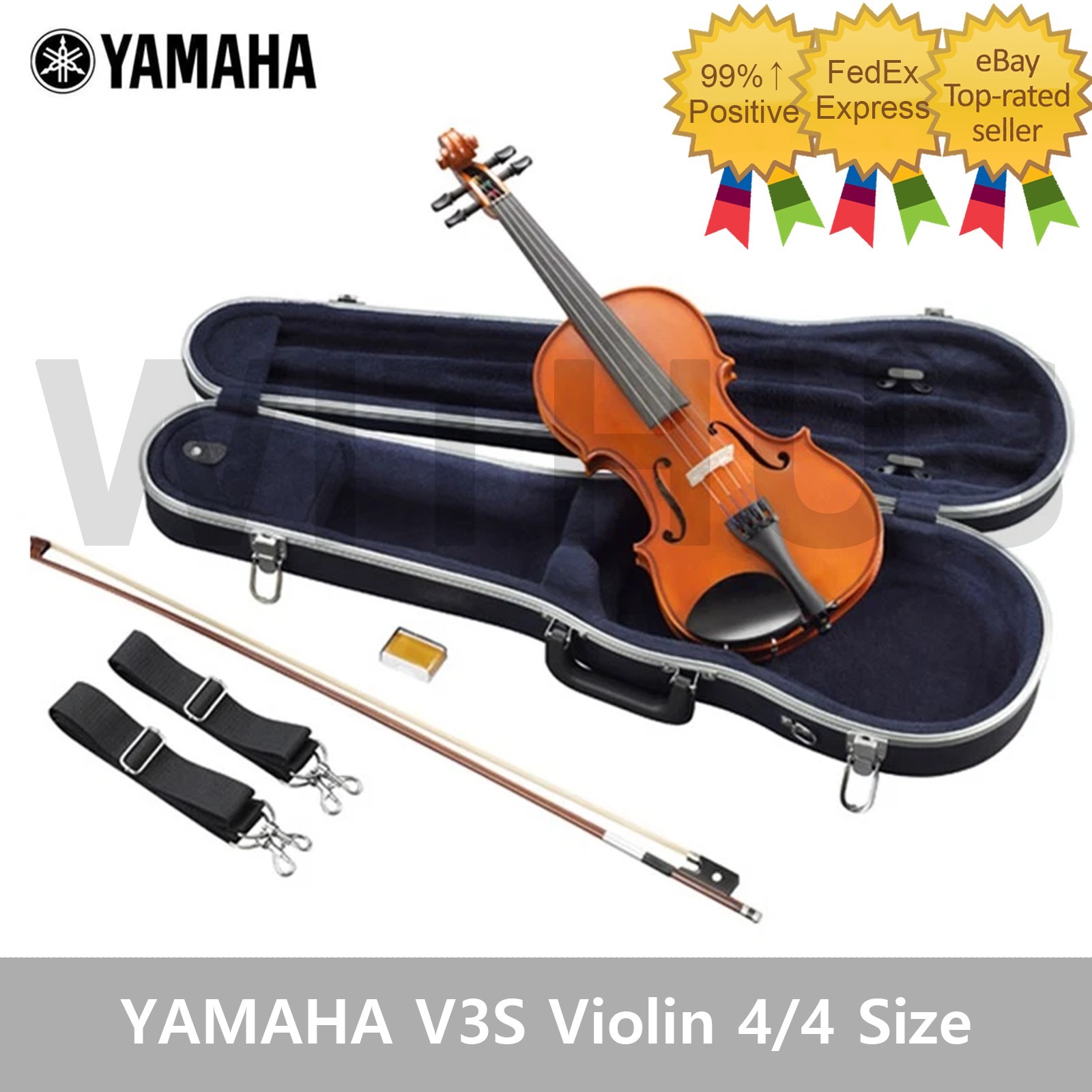 Yamaha V3S Violin 4/4 Size Student Beginner Instrument Genuine - Fedex * Yamaha V3S Violin 4/4 Size Student Beginner Instrument Genuine - Fedex *