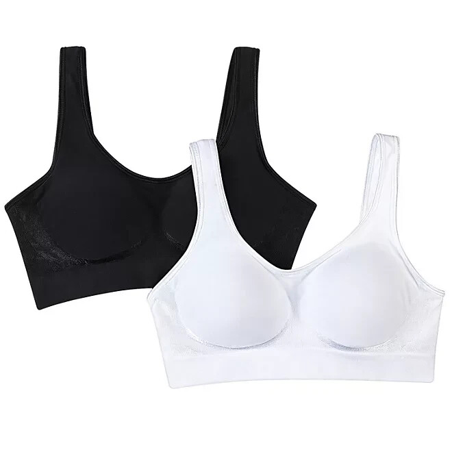 Bali Women\'s Comfort Revolution Wire Free Shaping Bra 2 Pack Size XL White/Black Bali Women\'s Comfort Revolution Wire Free Shaping Bra 2 Pack Size XL White/Black