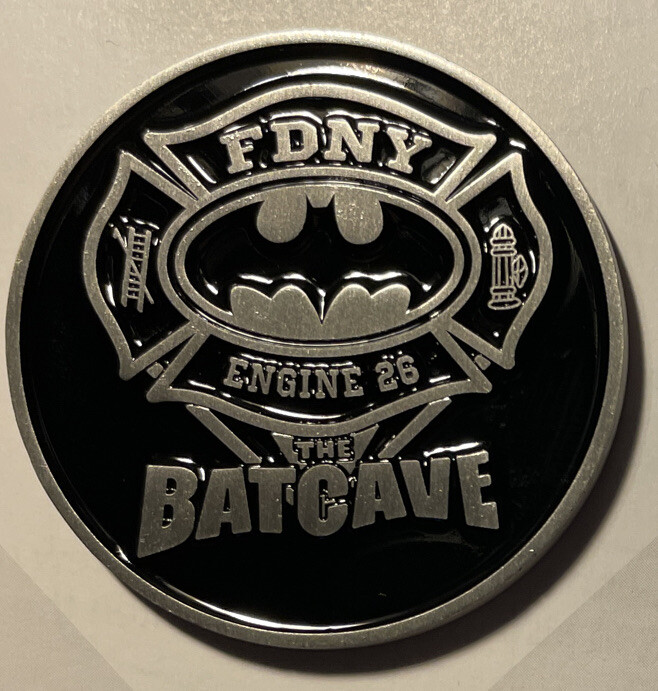 FDNY Engine 26 ‘The Batcave’ Collectible Coin - Silver FDNY Engine 26 ‘The Batcave’ Collectible Coin - Silver