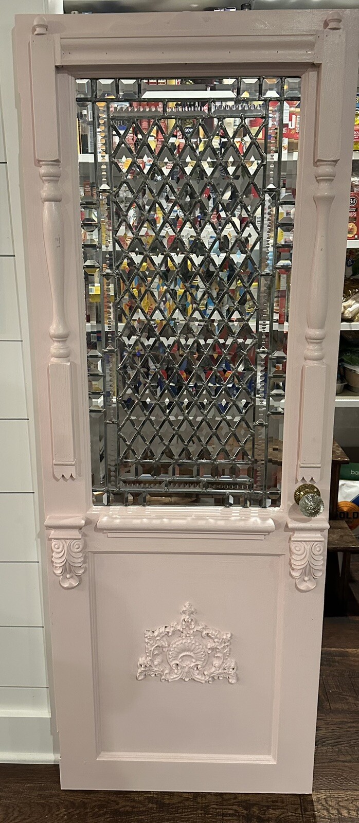 Cin-door-ella Antique Leaded Beveled Glass Playhouse Door Cin-door-ella Antique Leaded Beveled Glass Playhouse Door