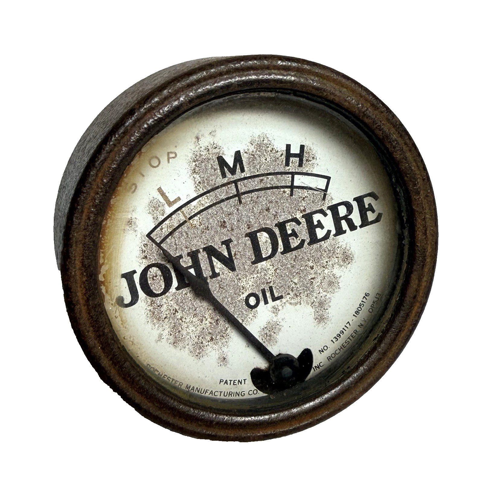 1940s 1950s John Deere Tractor Engine Oil Pressure Gauge Rochester Vintage