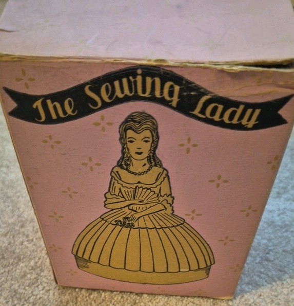 Vtg Southern Bell “ The Sewing Lady” 3 Pc Sewing Caddy By Dart Craftsman Corp Vtg Southern Bell “ The Sewing Lady” 3 Pc Sewing Caddy By Dart Craftsman Corp