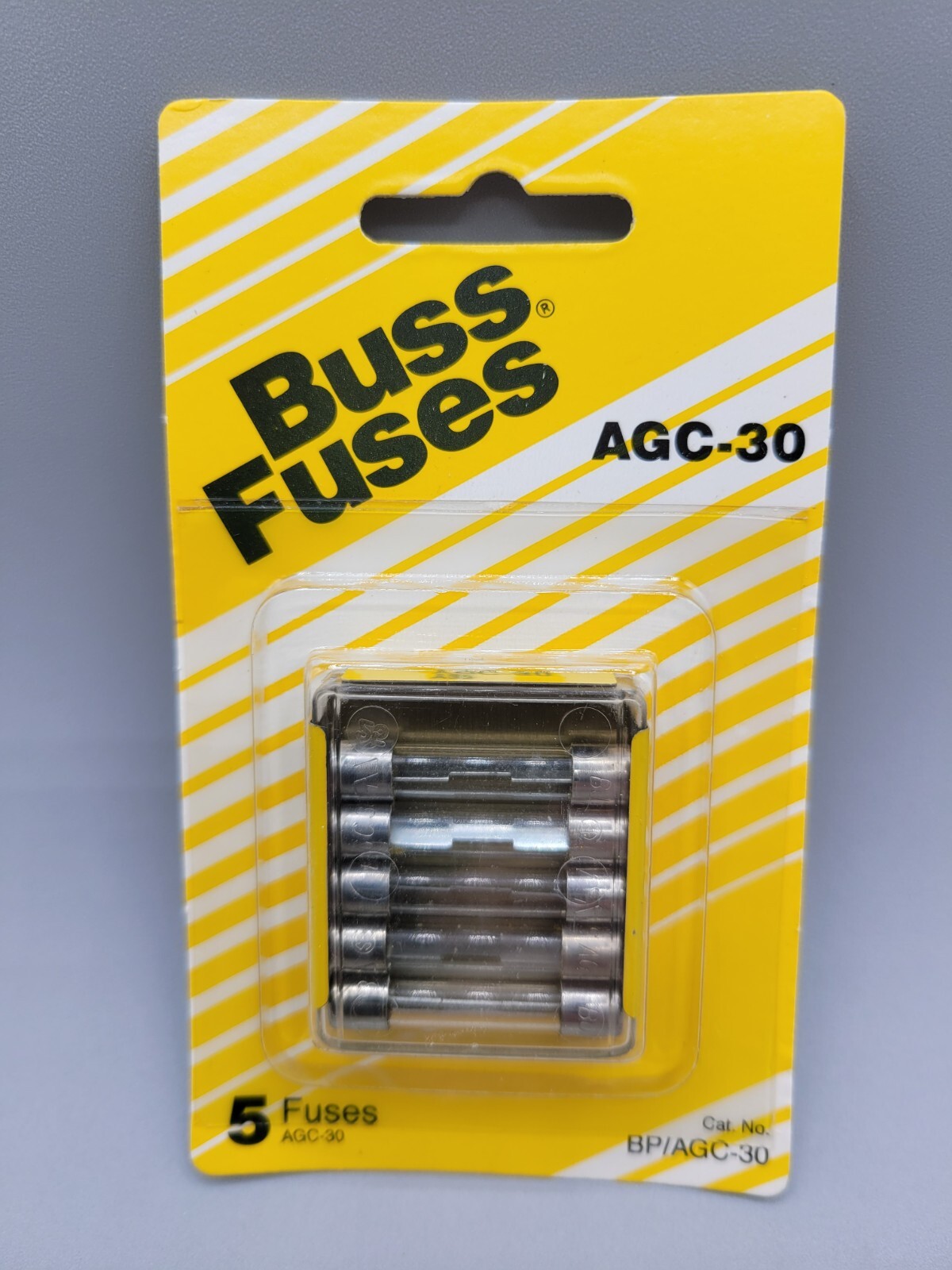 5 Pack Cooper Bussmann Buss 30 amps AGC-30 Automotive Fuse Glass Tube BP/AGC-30 5 Pack Cooper Bussmann Buss 30 amps AGC-30 Automotive Fuse Glass Tube BP/AGC-30
