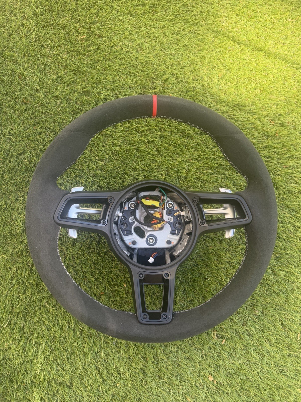 Custom Alcantara for Porsche 911 991 Boxster Cayman 981 PDK Steering Wheel