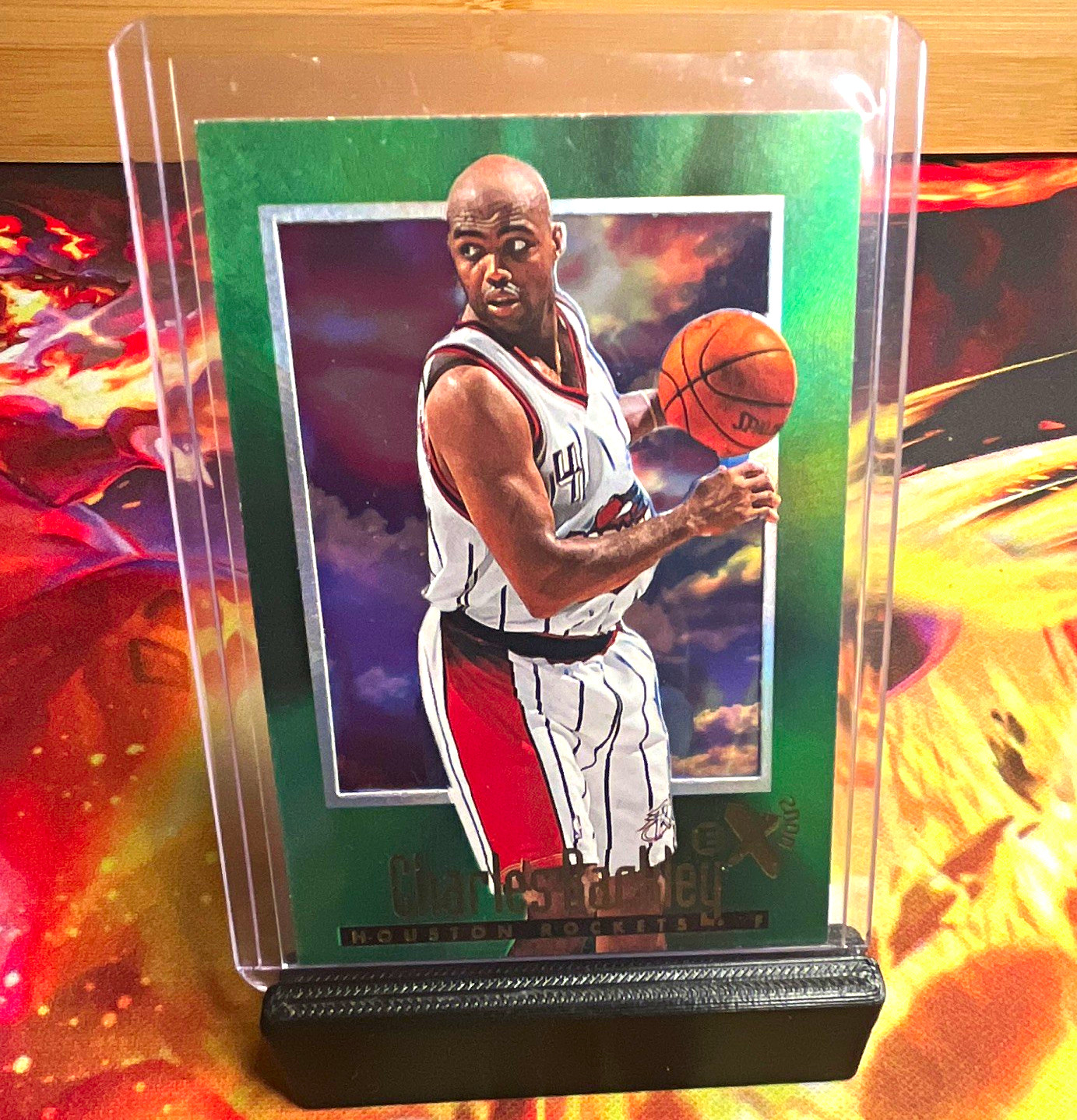 SkyBox 1996-97 E-X2000 Charles Barkley Houston Rockets NBA Card #23 Base SkyBox 1996-97 E-X2000 Charles Barkley Houston Rockets NBA Card #23 Base