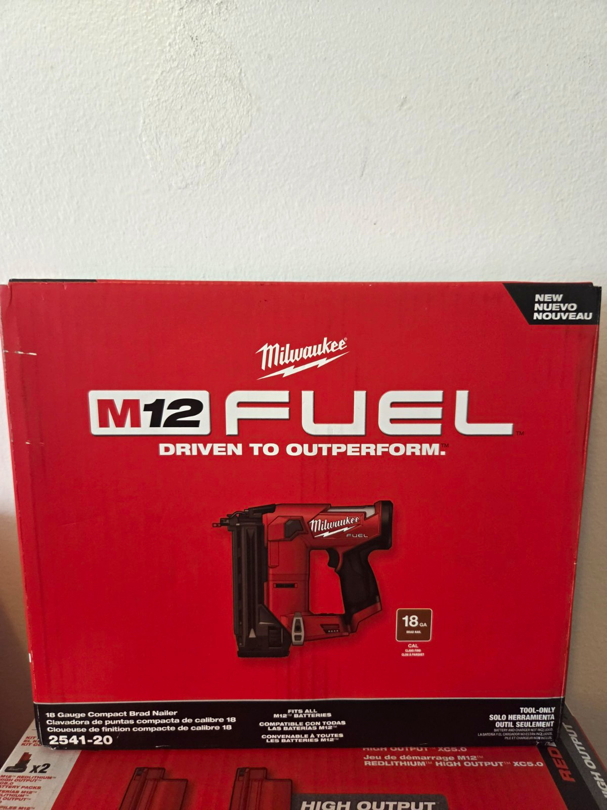 Milwaukee M12 FUEL 2541-20 18GA Cordless Compact Brad Nailer Tool Only Milwaukee M12 FUEL 2541-20 18GA Cordless Compact Brad Nailer Tool Only