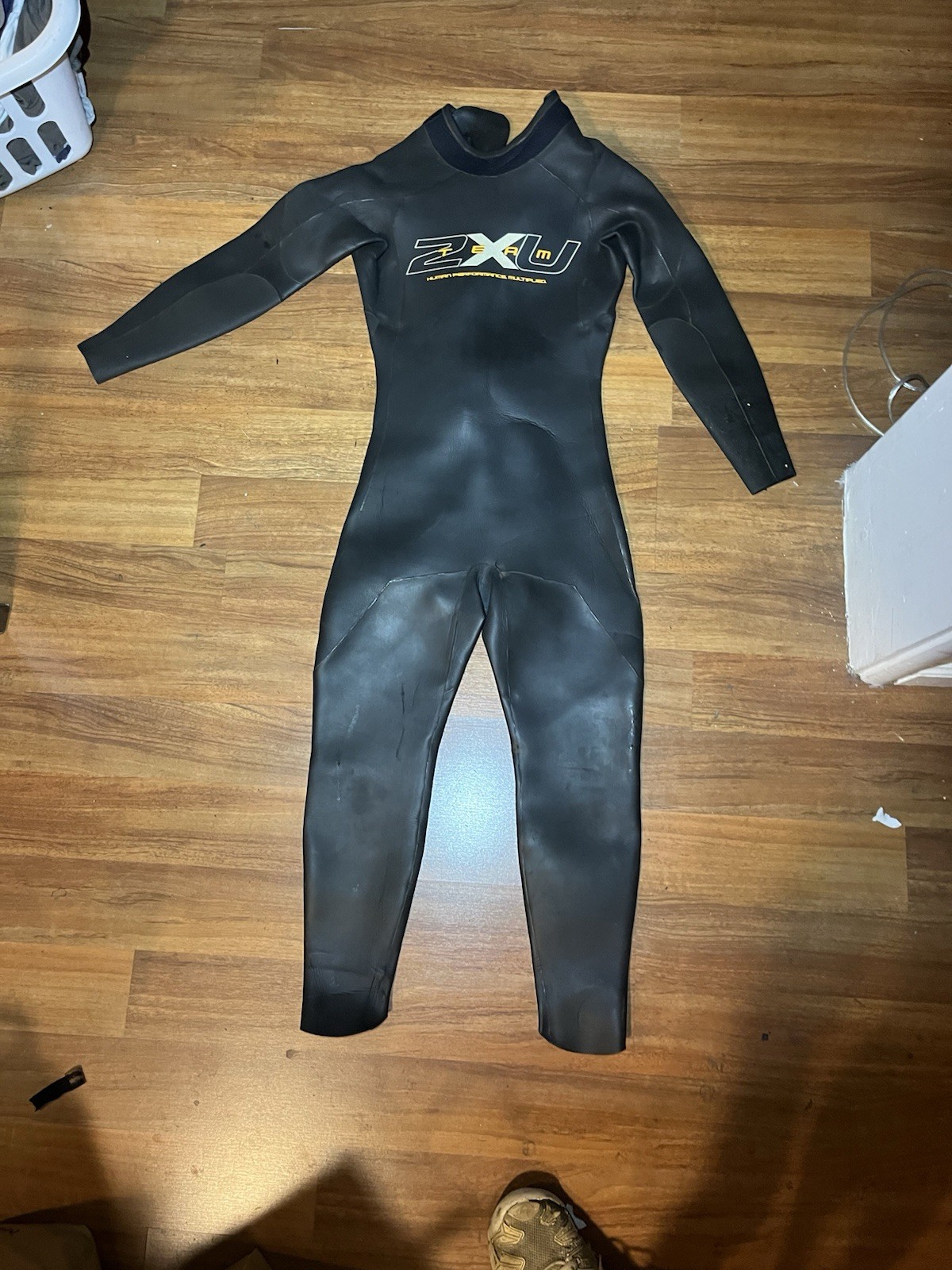 2XU T:0 Team Men\'s Triathlon Wetsuit Black Size MS Medium Solid Full Sleeve Swim
