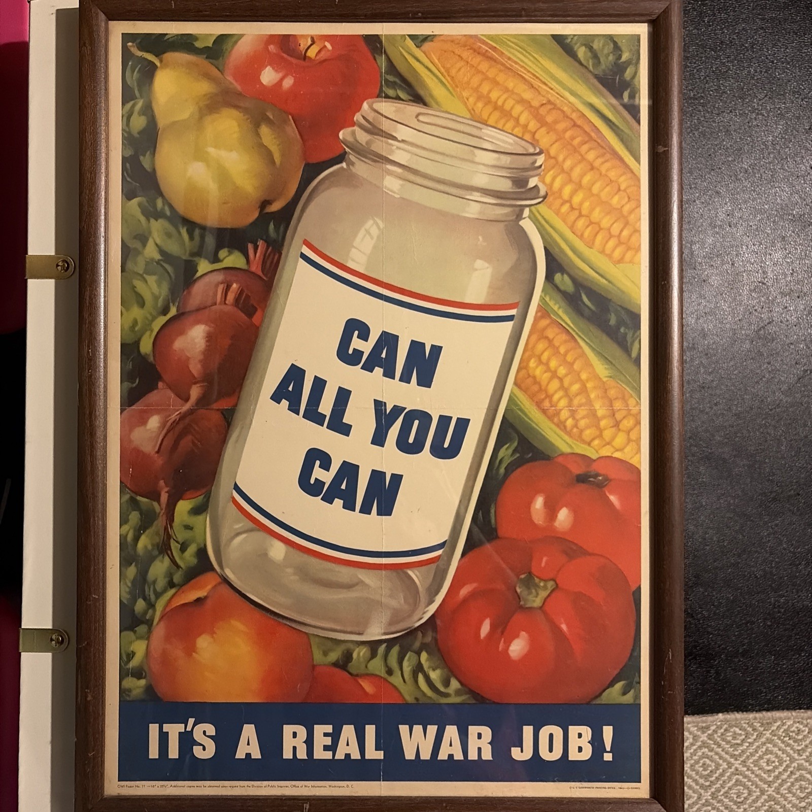 Vintage 1943 WWII US Homefront Poster: Vintage 1943 WWII US Homefront Poster: