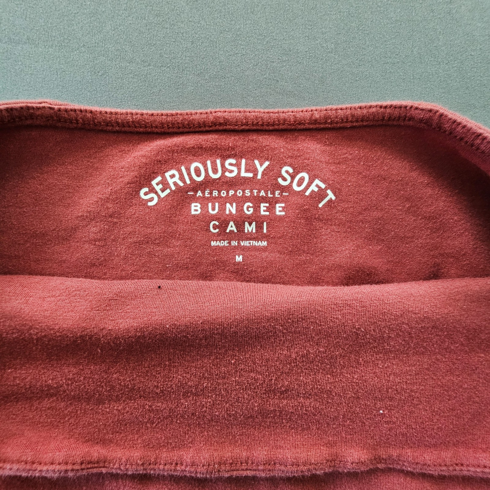 Aeropostale Women Sz Med Seriously Soft Bungee Cami Camisole Top Coral Y2K Core Aeropostale Women Sz Med Seriously Soft Bungee Cami Camisole Top Coral Y2K Core
