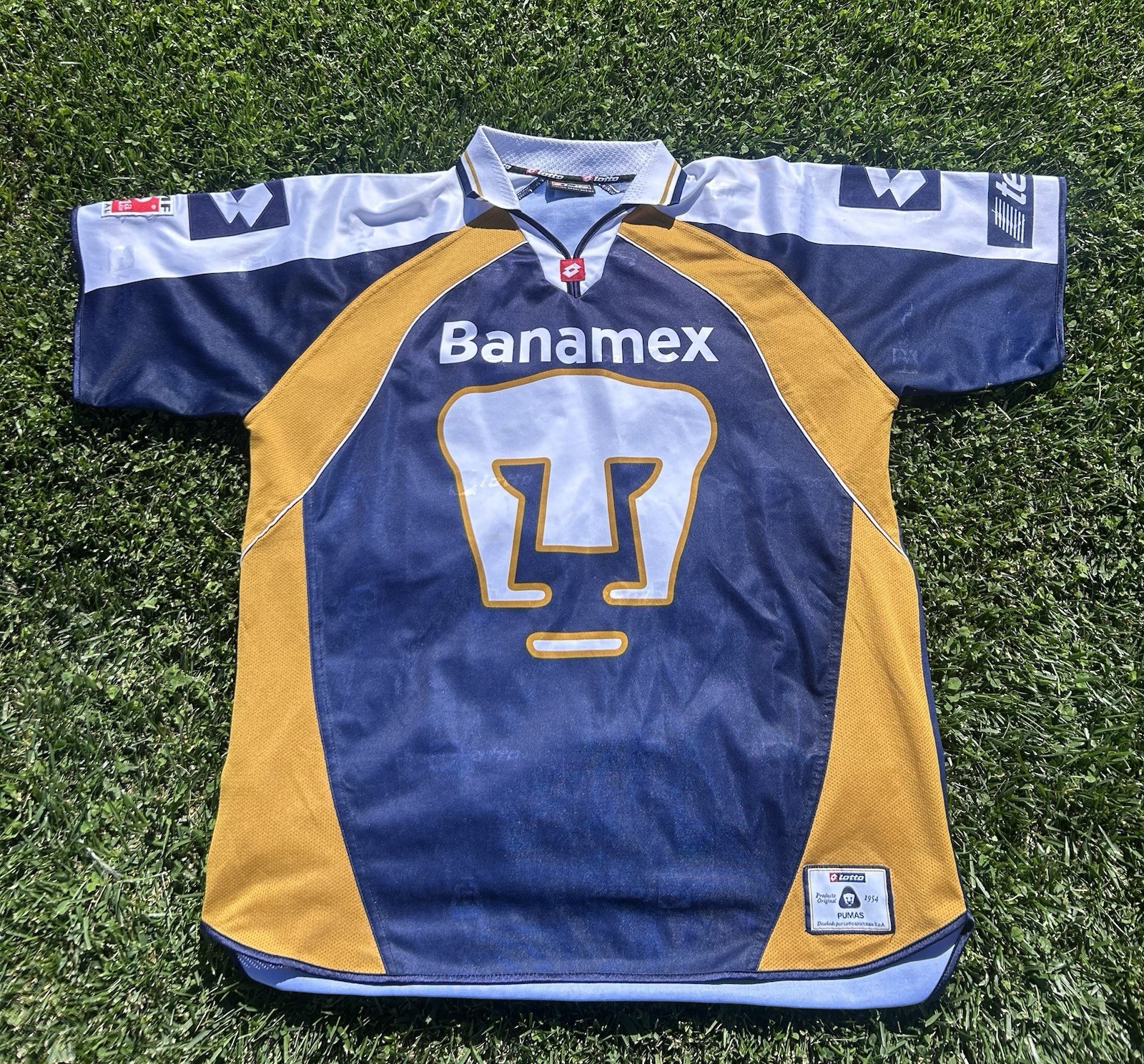 Vintage 2002/03 Authentic Lotto Pumas UNAM Kikin Fonseca Home Jersey Size XL Vintage 2002/03 Authentic Lotto Pumas UNAM Kikin Fonseca Home Jersey Size XL