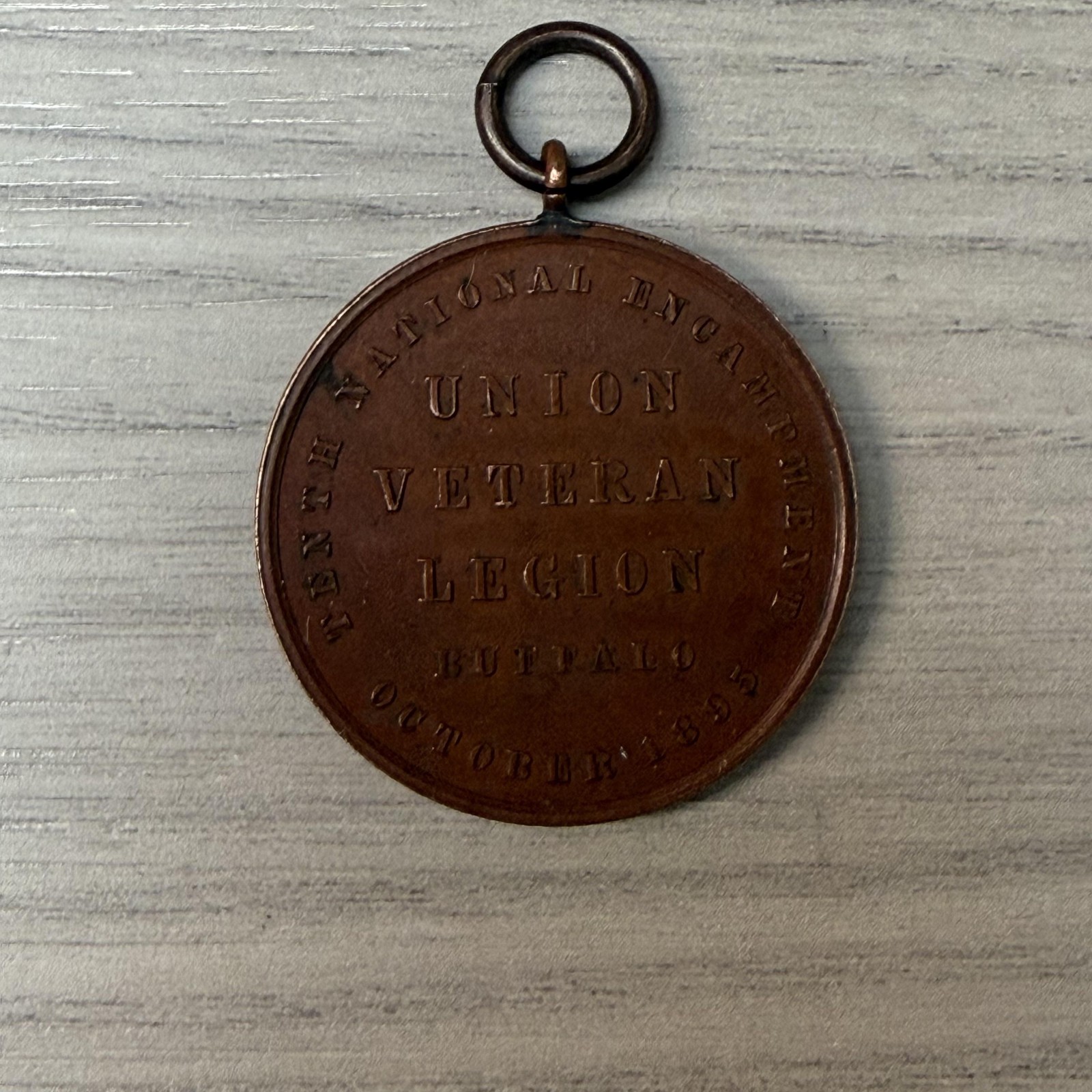 Vintage 1895 Union Veteran Legion Buffalo Bronze National Encampment Medal USA